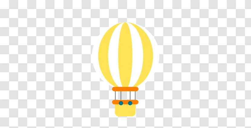 Hot Air Balloon Yellow Font Transparent PNG