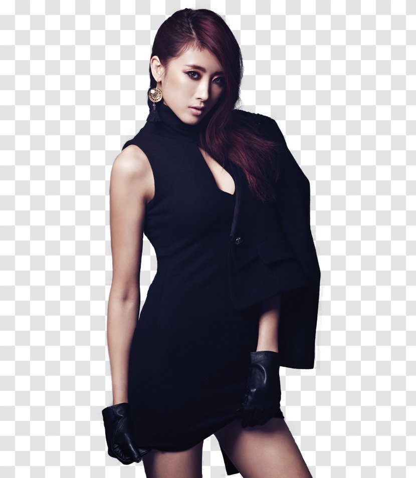 Hyuna Nine Muses Model Little Black Dress Lee Hyunjoo - Cartoon Transparent PNG