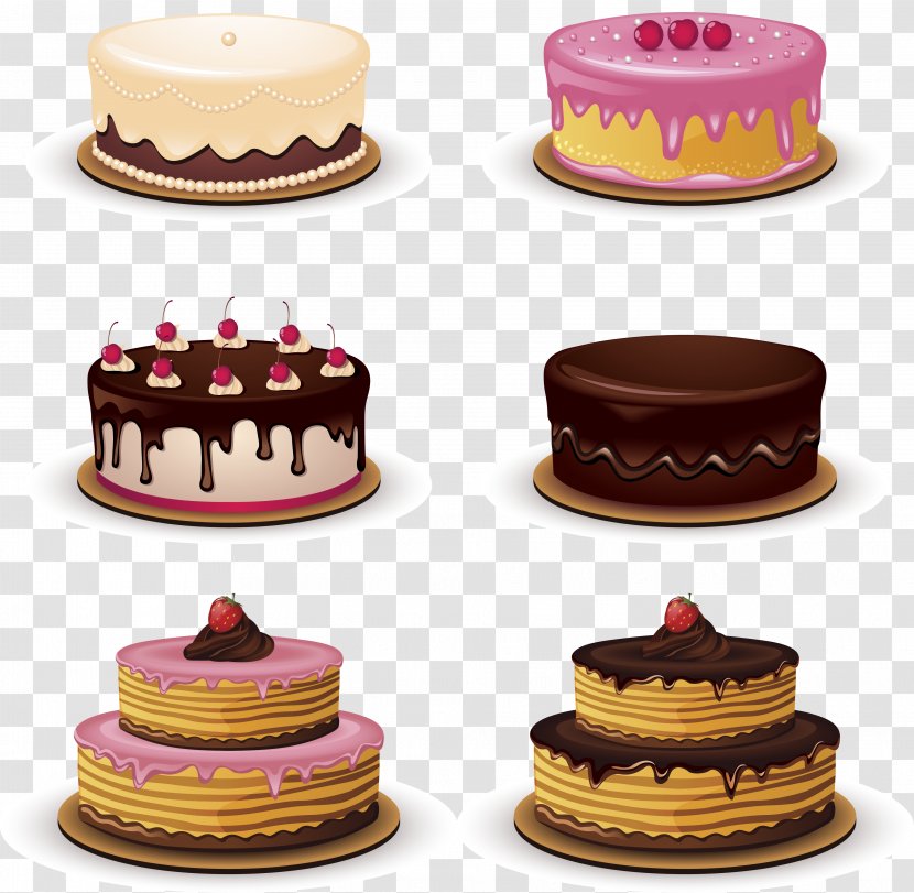 Birthday Cake Cupcake Bakery - Chocolate - Vector Transparent PNG