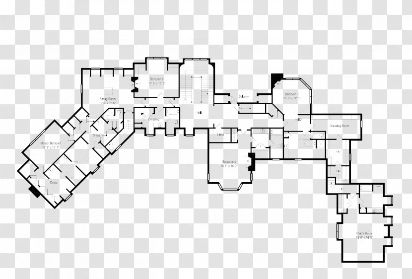 Floor Plan White House Architecture - Cartoon - Miami Luxury Real Estate Llc Official Transparent PNG