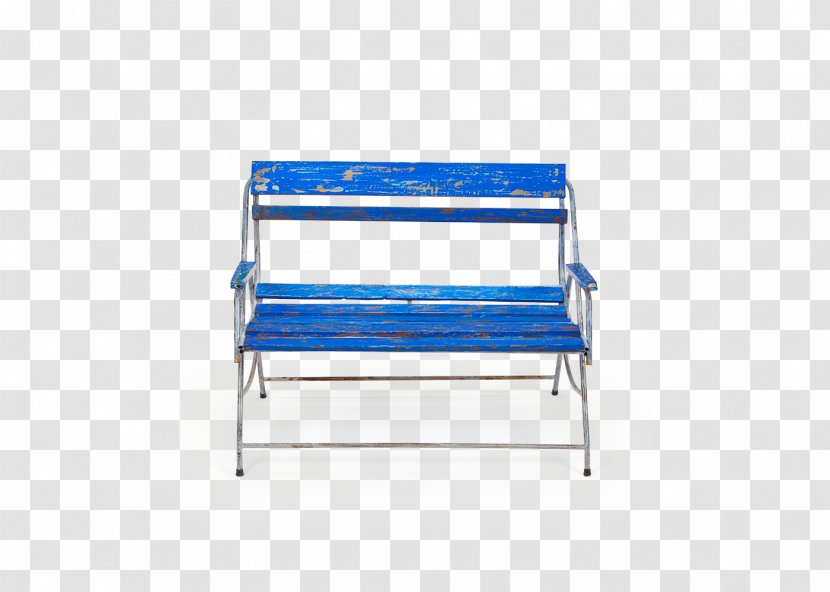 Cobalt Blue Line Chair - Curved Bench Transparent PNG