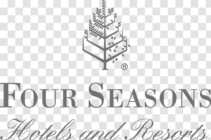 Four Seasons Hotels And Resorts フォーシーズンズ: 世界最高級ホテルチェーンをこうしてつくった Brand - Monochrome - Hotel Logo Transparent PNG