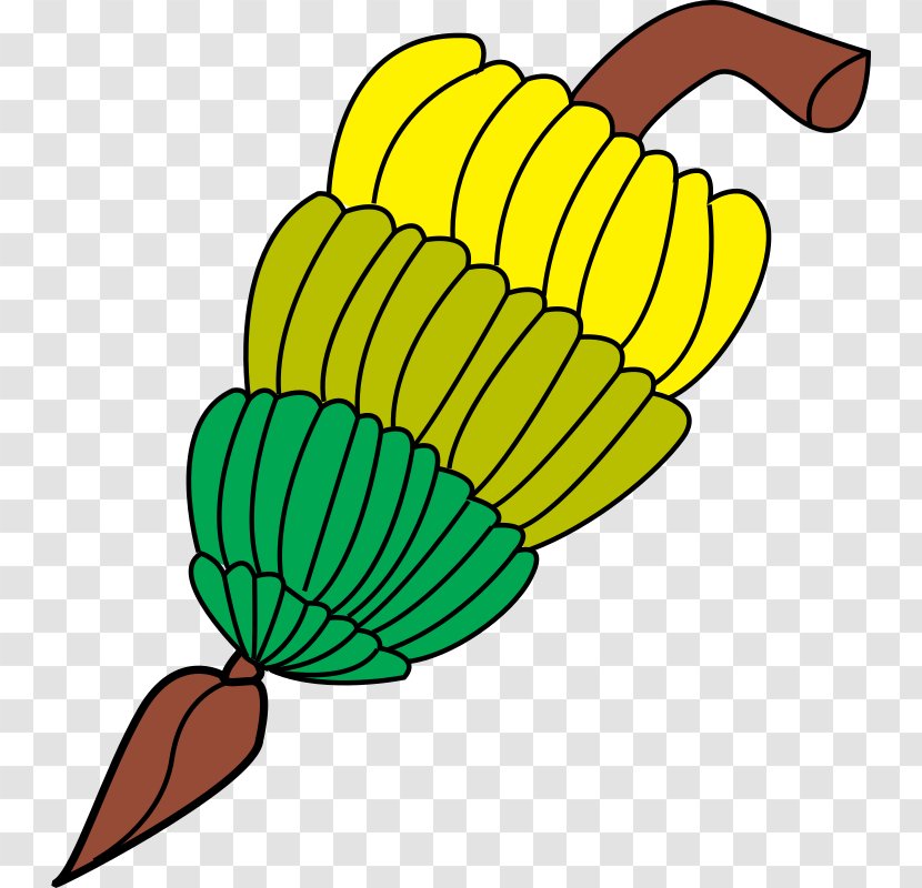 Banana Food Fruit Clip Art - Plant Stem Transparent PNG