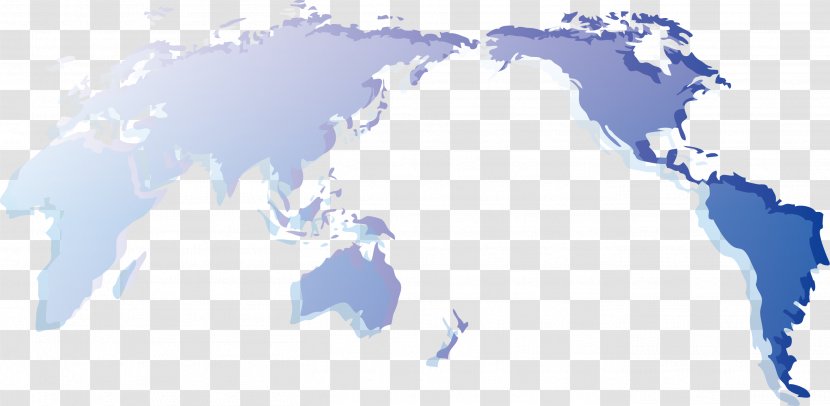 Pacific Ocean Southern Earth World Globe - Continent - Map Vector Element Transparent PNG