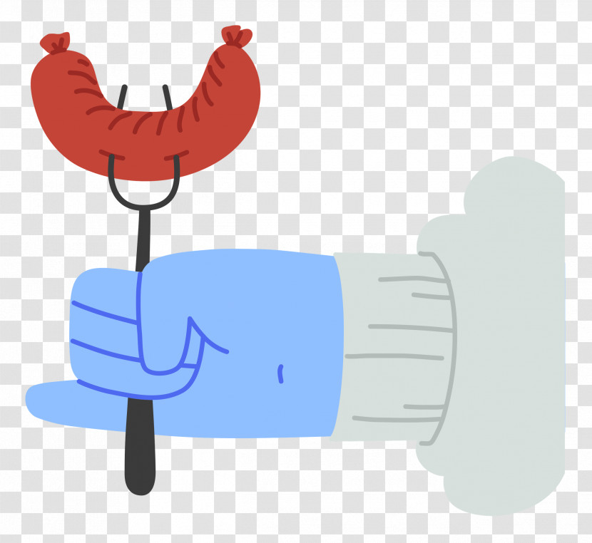 Hand Holding Bbq Hand Barbecue Transparent PNG