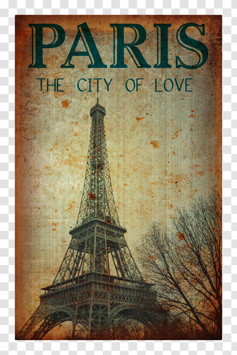 Eiffel Tower Wall Decal Poster - Art Transparent PNG