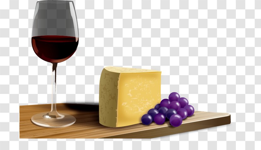 Wine French Cuisine Cheese Clip Art - Vector Transparent PNG