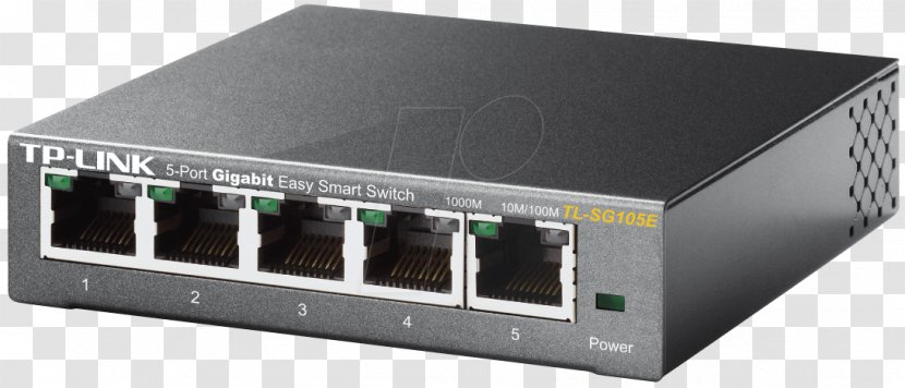 Network Switch Gigabit Ethernet TP-Link Dell - Twisted Pair Transparent PNG