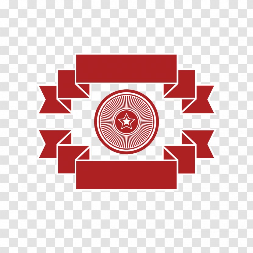 Red Origami Label - Symmetry Transparent PNG
