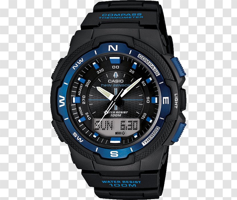 Casio OUT GEAR SGW-500 Watch SGW100 Collection SGW450 - Strap - 5 Minute Countdown Clock Live Transparent PNG