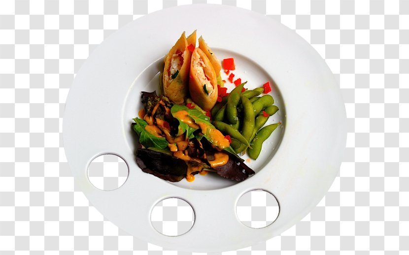 Food Fusion Cuisine Restaurant Vegetarian - Spring Rolls Transparent PNG