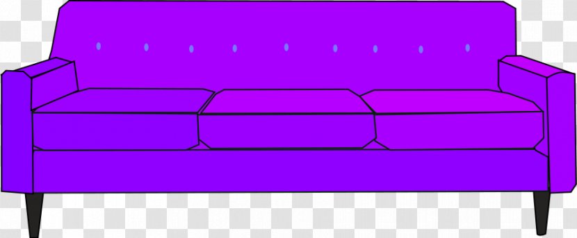 Sofa Bed Couch Purple - Pictures Transparent PNG