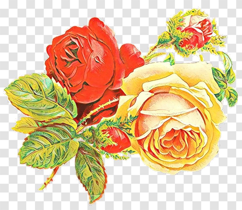 Rose Flower Bouquet Drawing Image - Yellow Transparent PNG