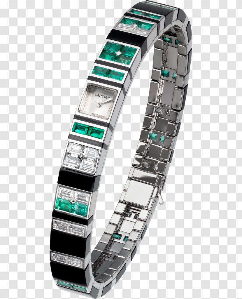 Emerald Cartier Watch Strap Jewellery - Onyx - Creative Jewelry Transparent PNG
