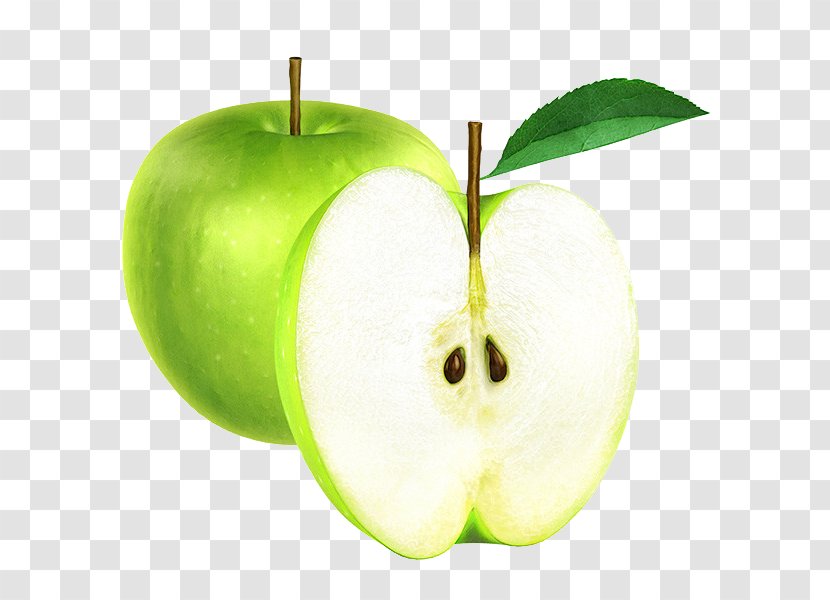 Apple Download - Food - Painted Green Transparent PNG