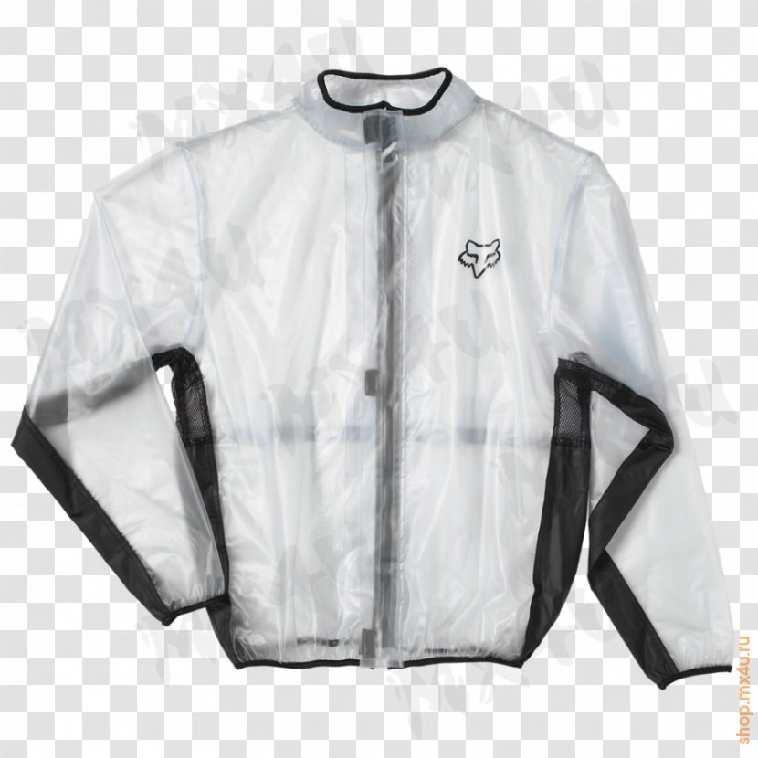 Raincoat Motorcycle Fox Racing Leather Jacket - White Transparent PNG