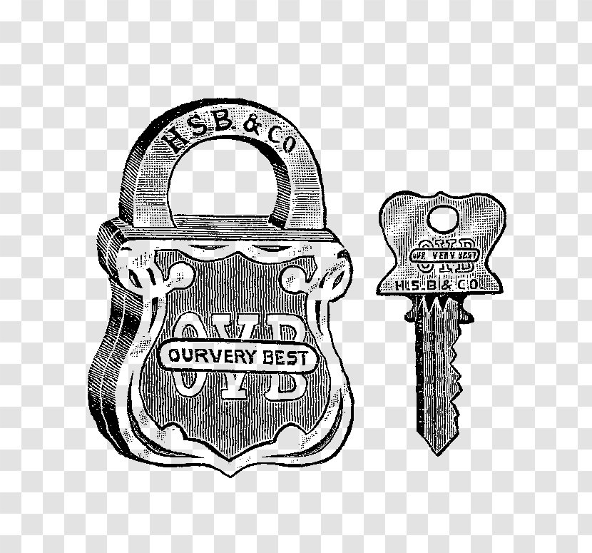 Padlock Key Drawing - Brand - Lock And Transparent PNG