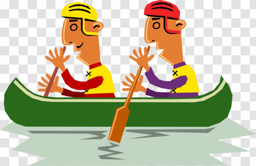 Clip Art Canoe Paddle Illustration Kayak - Boat Transparent PNG