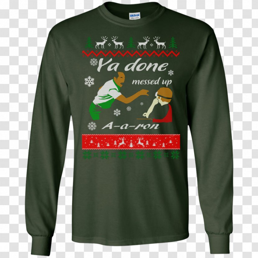 T-shirt Hoodie Christmas Jumper Sweater Aran - Tshirt Transparent PNG