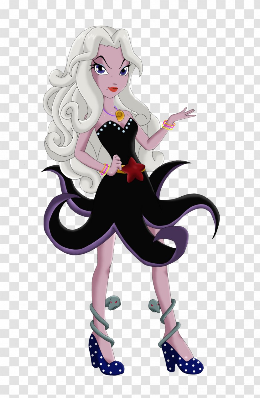 Ursula Maleficent Ariel Queen King Triton - Watercolor Transparent PNG