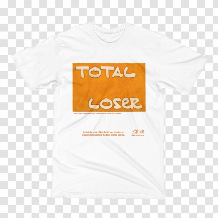 T-shirt Logo Sleeve Font - Orange - Tshirt Transparent PNG