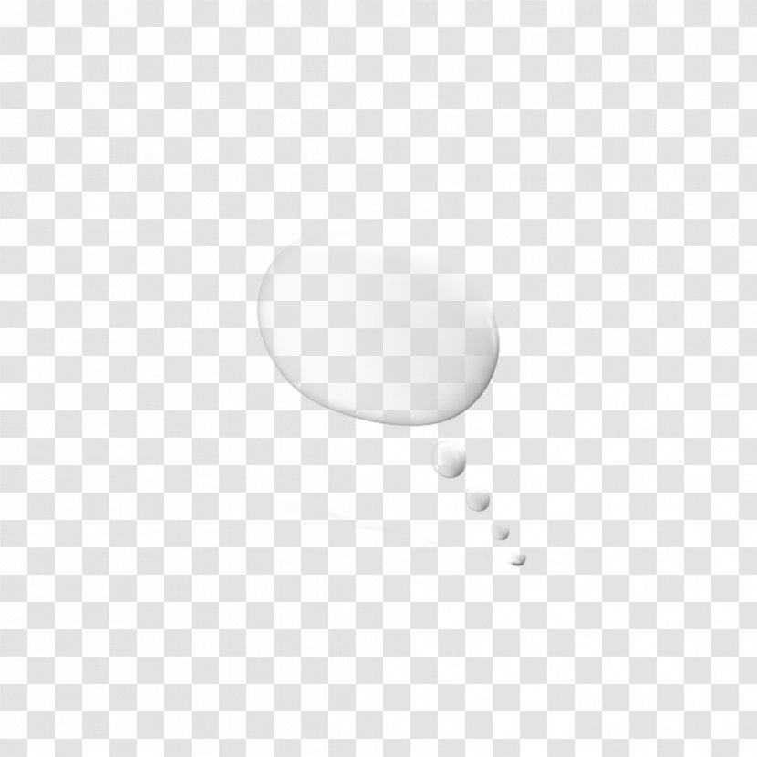 Black And White Pattern - Rectangle - Round Thought Bubble Transparent PNG