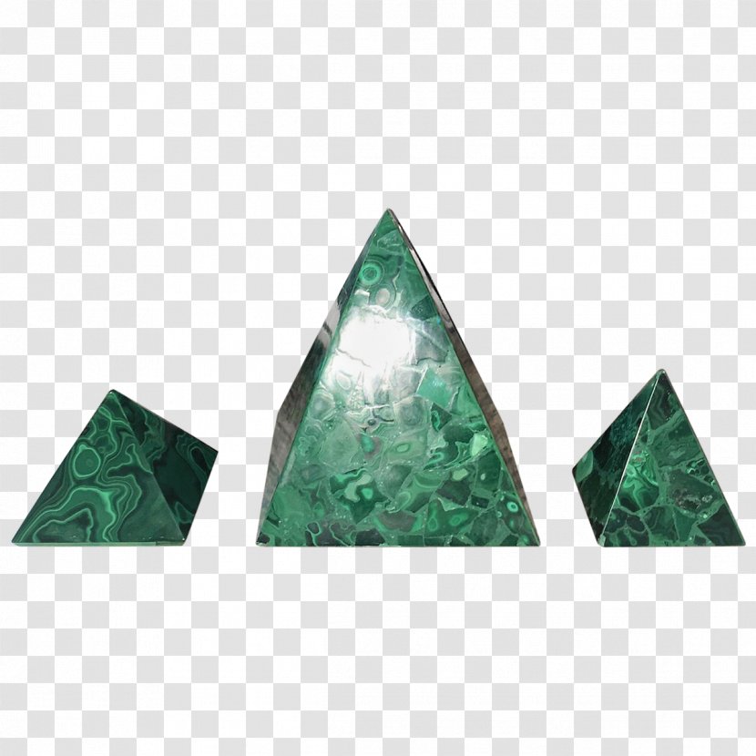 Malachite Pyramid Emerald Designer Azurite - Green - Furniture Transparent PNG