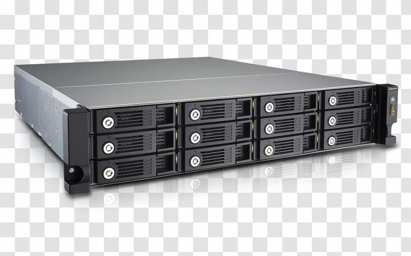 QNAP TVS-1271U-RP Network Storage Systems Systems, Inc. Intel Core Hard Drives - Server - Racks Transparent PNG