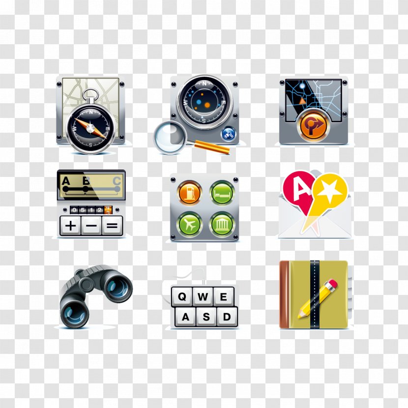 GPS Navigation Device Icon - Multimedia - Vector Travel Tools Transparent PNG