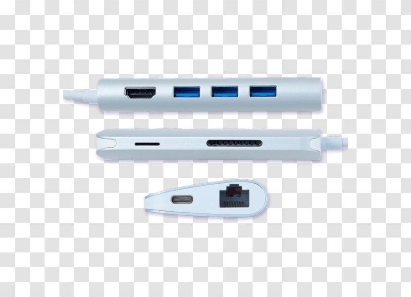 Laptop MacBook Pro USB-C Ethernet Hub - Micro Single Transparent PNG