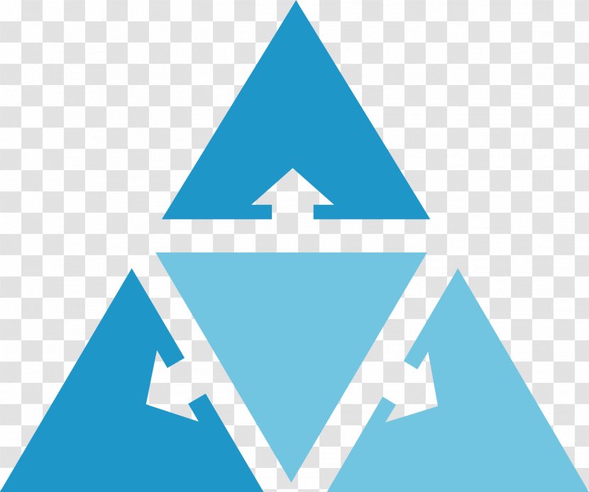 Triangle Arrow Chart Plot - Logo - Creative Ppt Transparent PNG
