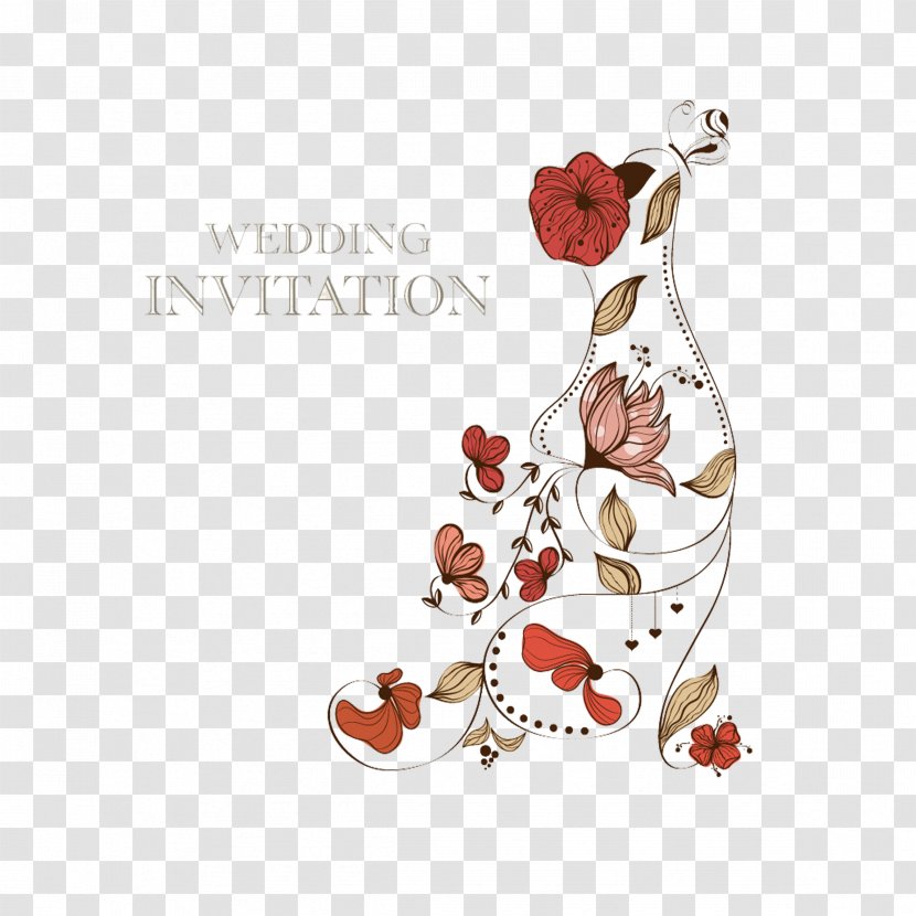 Wedding Invitation Paper Cake Greeting Card - Floral Transparent PNG