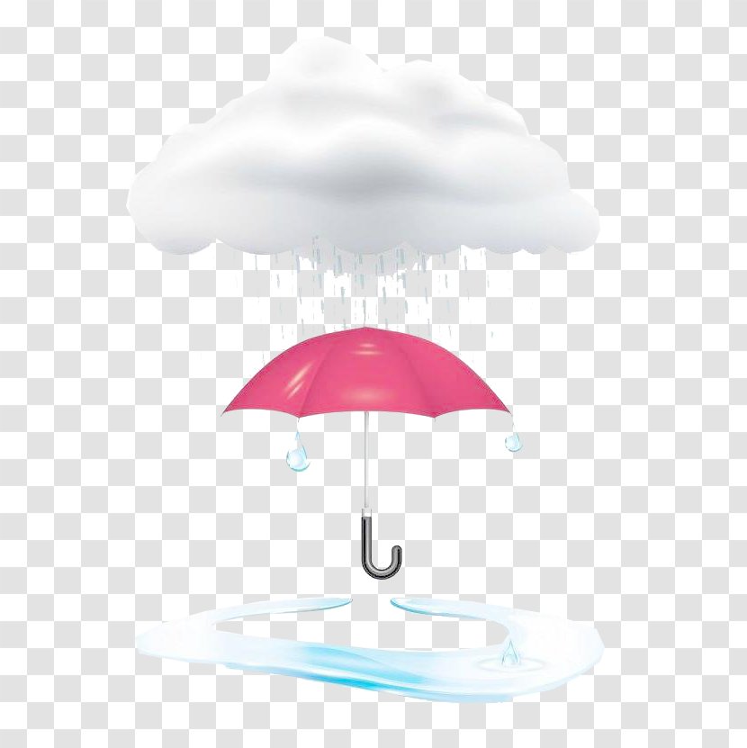 James Bond Rain Cartoon - Red Umbrella Transparent PNG