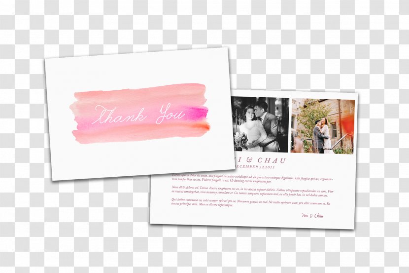 Pink M Picture Frames RTV - Thank You Cards Transparent PNG