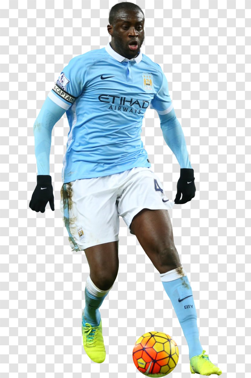 Yaya Touré Manchester City F.C. Jersey Football Player - Uniform - TOURE Transparent PNG