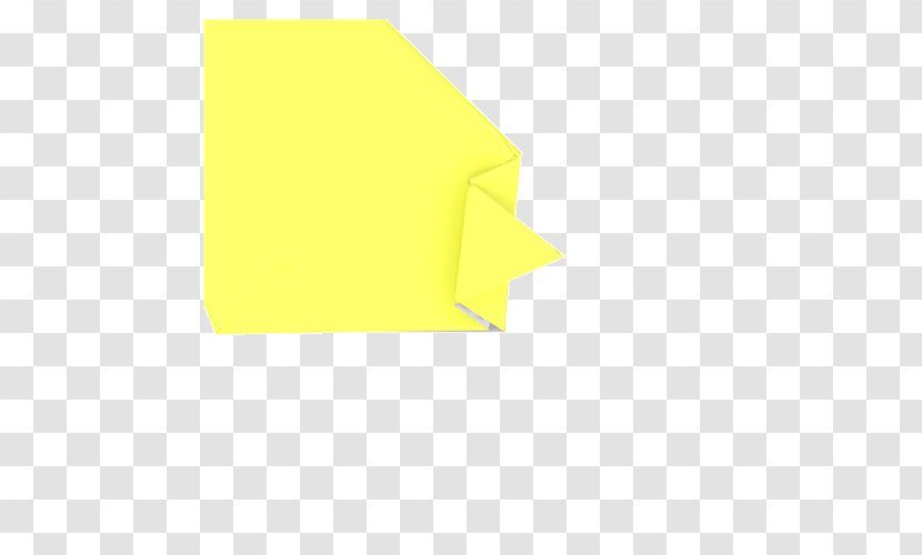 Line Material Angle - Yellow - Origami Animals Transparent PNG