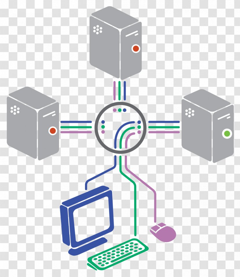 Computer Mouse Keyboard KVM Switches Wiring Diagram Electrical - Wires Cable - Number Transparent PNG