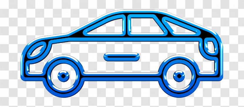 Car Icon Miscellaneous Elements - Motor Vehicle - Electric Blue Transparent PNG