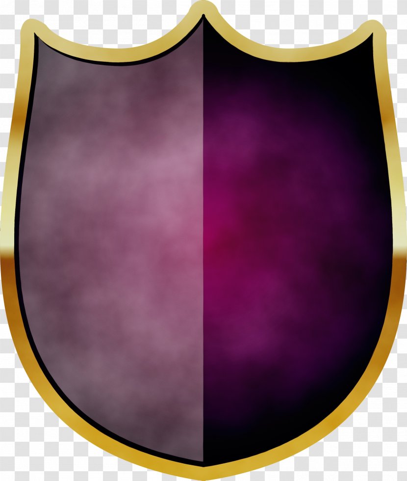 Shield Logo - Magenta - Yellow Transparent PNG
