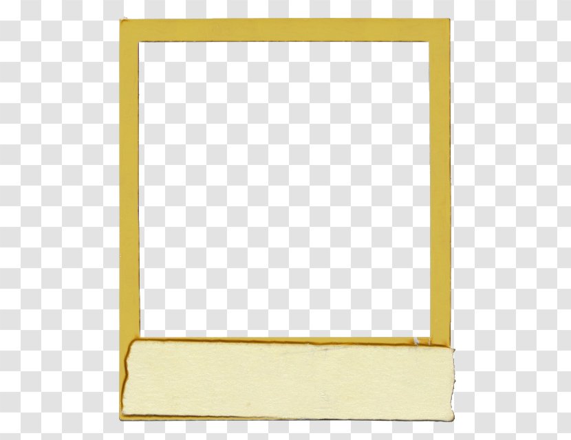 Picture Frames Product Design Rectangle - Yellow Transparent PNG