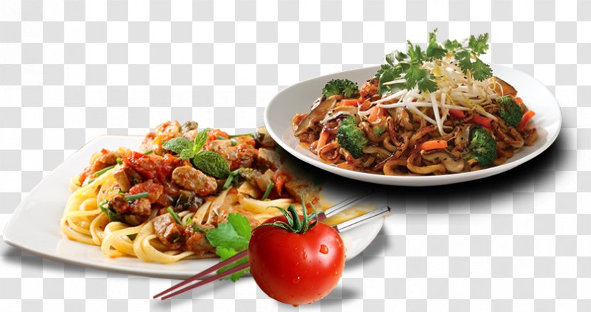 Spaghetti Alla Puttanesca Chinese Cuisine Hot Pot Noodles Thai - Italian Food - Restaurant Transparent PNG