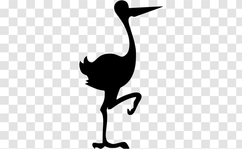 White Stork Bird Black Clip Art - Infant Transparent PNG