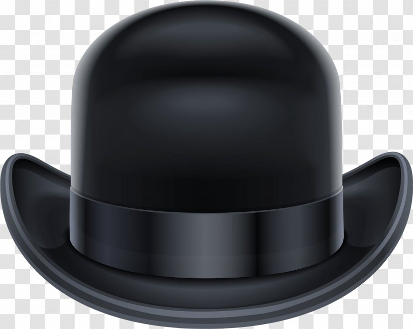 Bowler Hat Clip Art - Black - Image Transparent PNG
