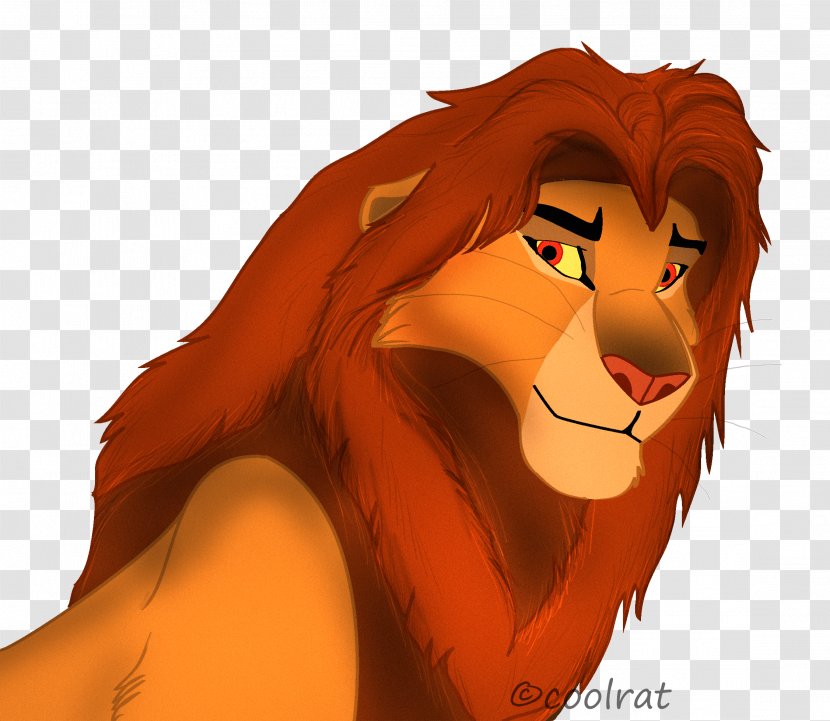 Cat Whiskers Mammal Face Snout - Cartoon - Lion King Transparent PNG