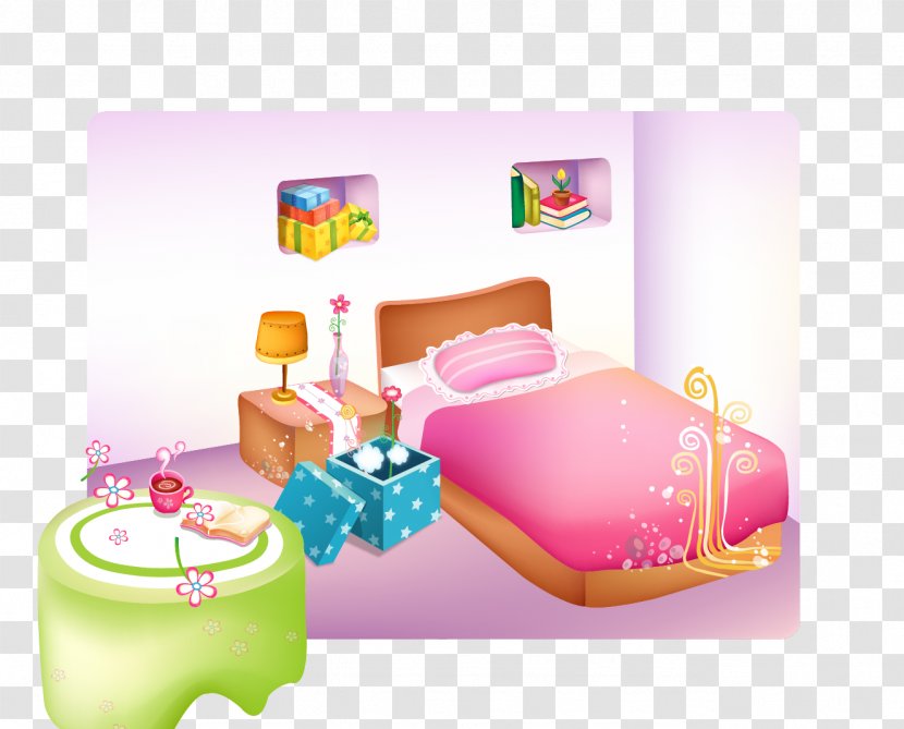 Bedroom Illustration - Toy - Princess House Transparent PNG