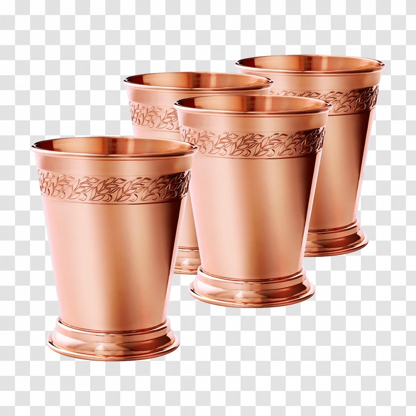 Mint Julep Copper Cocktail Moscow Mule Glass - Tumbler Transparent PNG