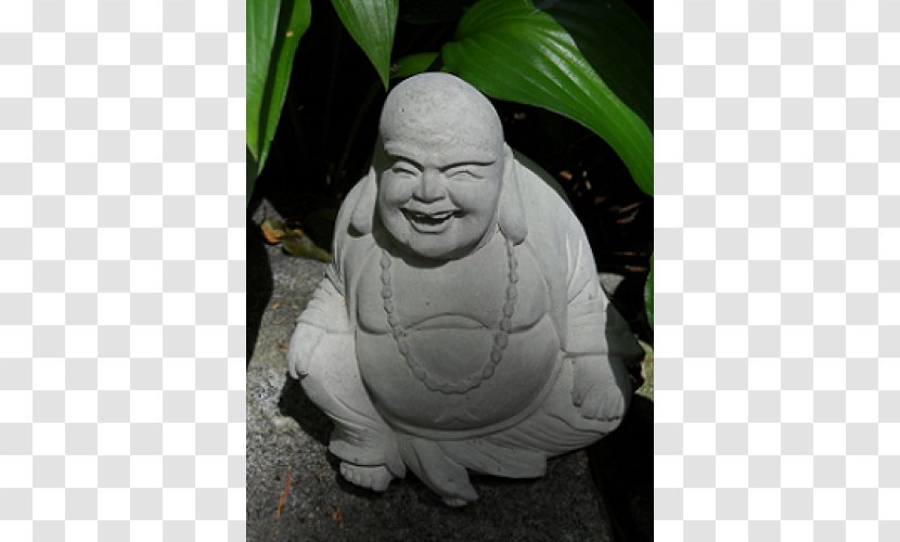 Statue Stone Carving Sculpture Concrete - Bust - Laughing Buddha Transparent PNG