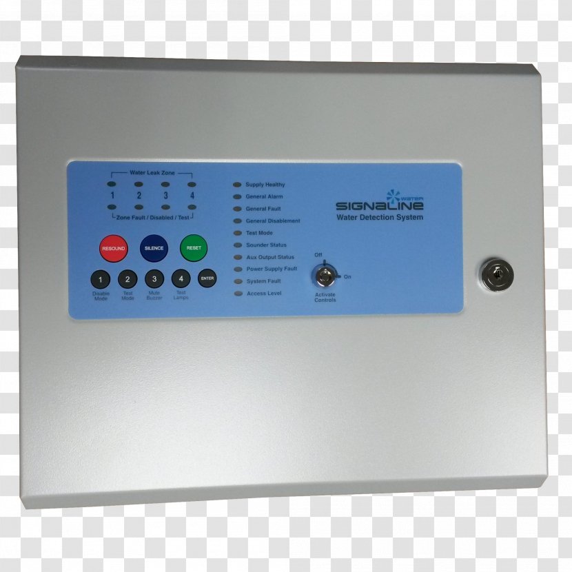 Water Detector System Fire Alarm Control Panel Solar Heating - Electronics Transparent PNG