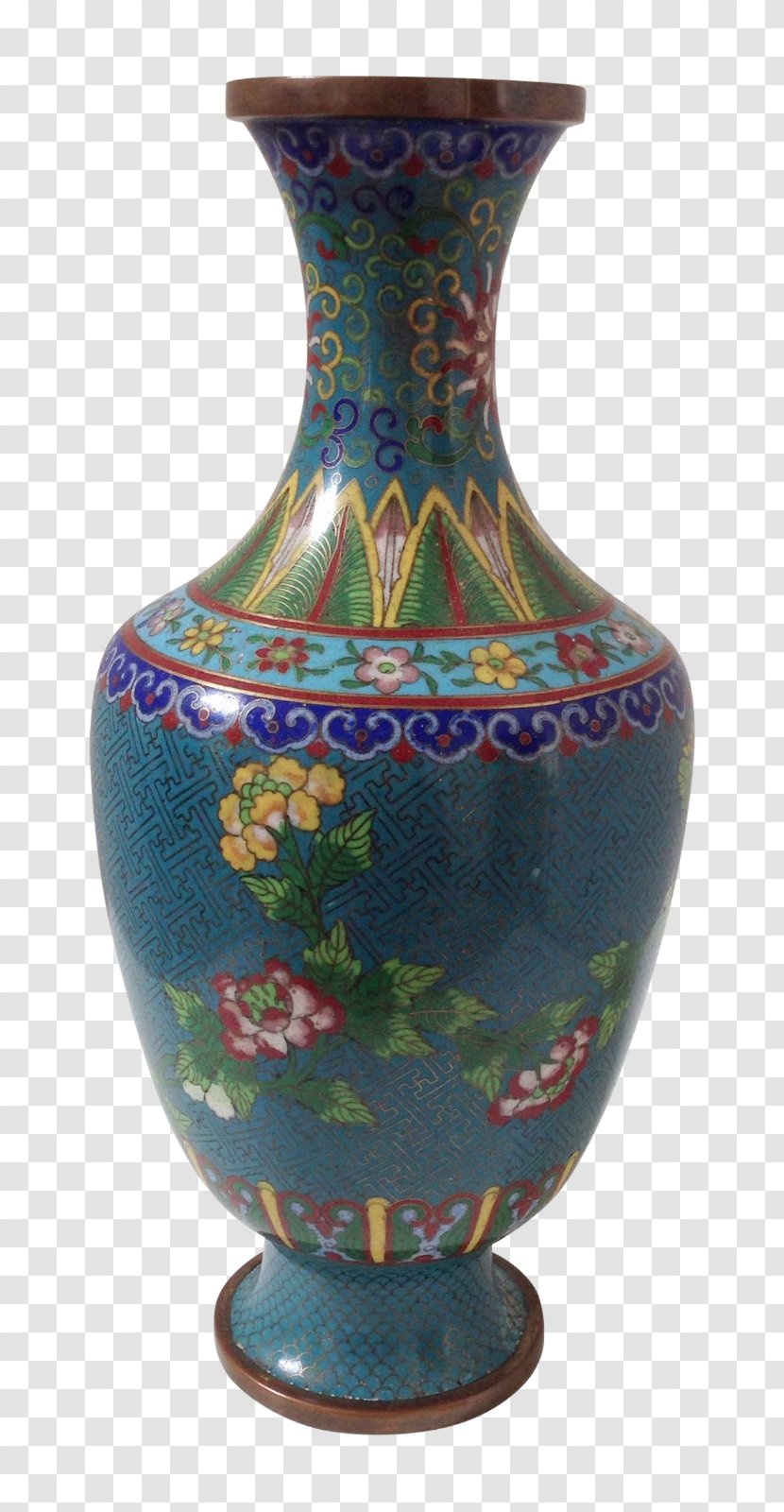 Vase Ceramic Pottery Urn - Cloisonne Transparent PNG