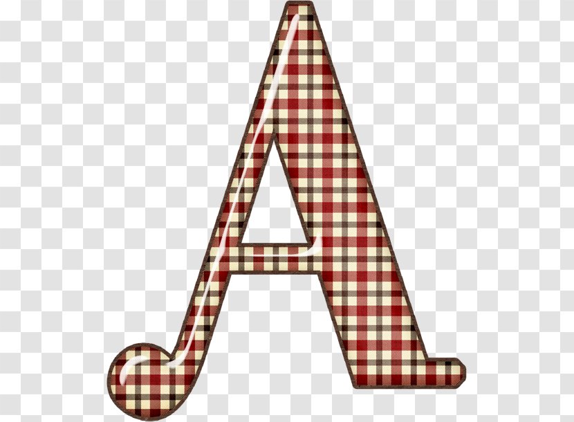 Tartan Lettering Alphabet Image - Vera Ornament Transparent PNG